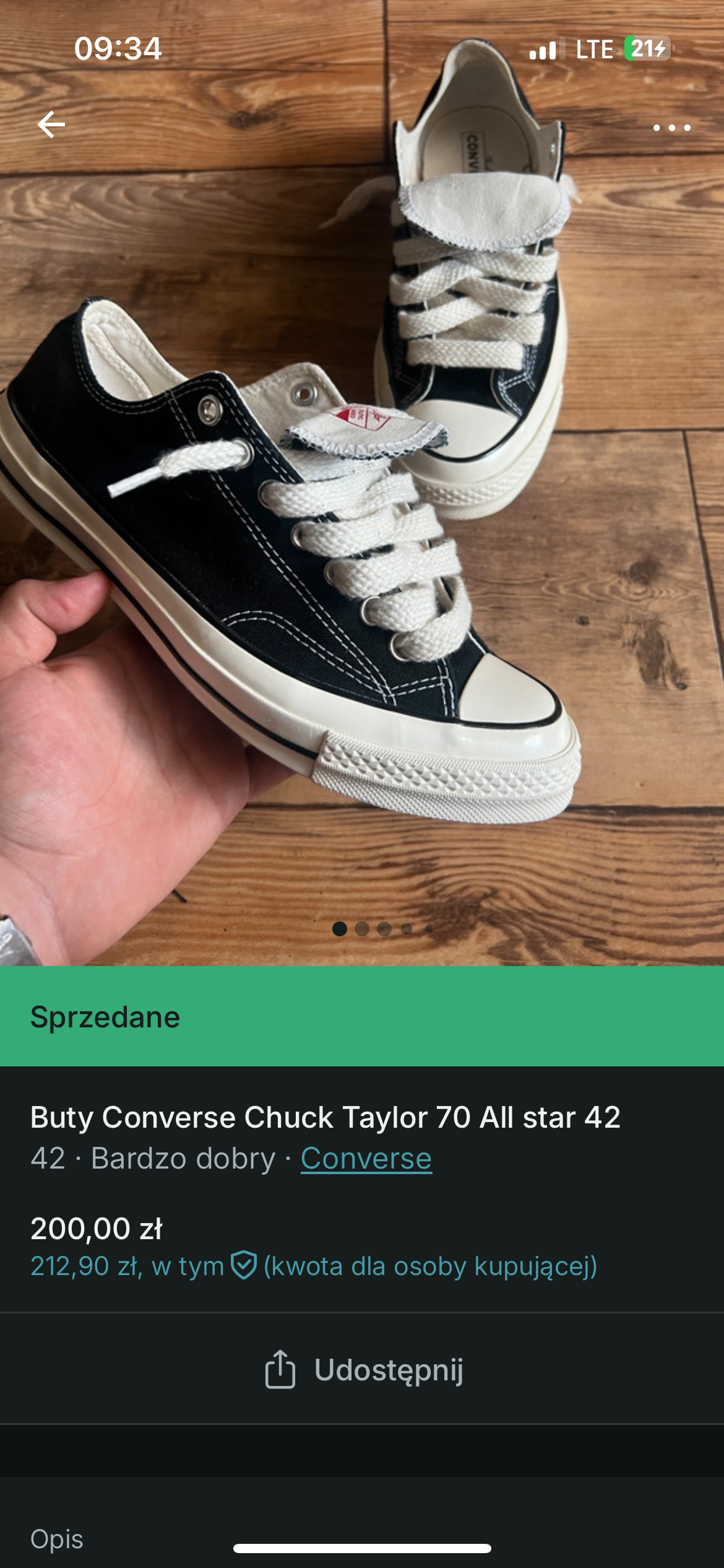 Converse sprzedane